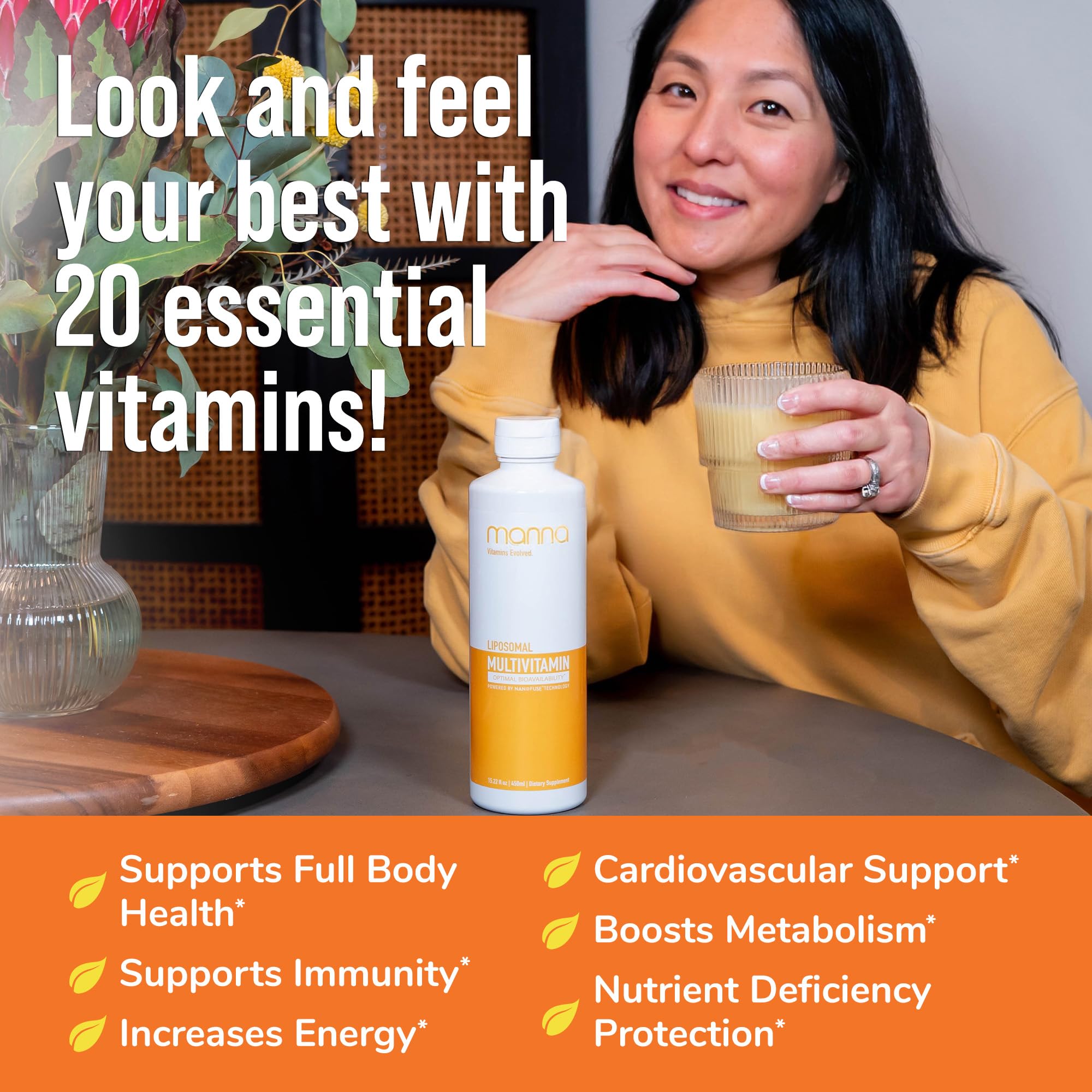 Dosis diaria de liposomal multivitamin para apoyo vital