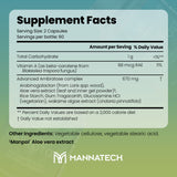 Mannatech Ambrotose botella con cápsulas: consumo diario cómodo.