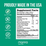 Manna Vitamins Evolved colágeno liposomales líquido vertido en vaso