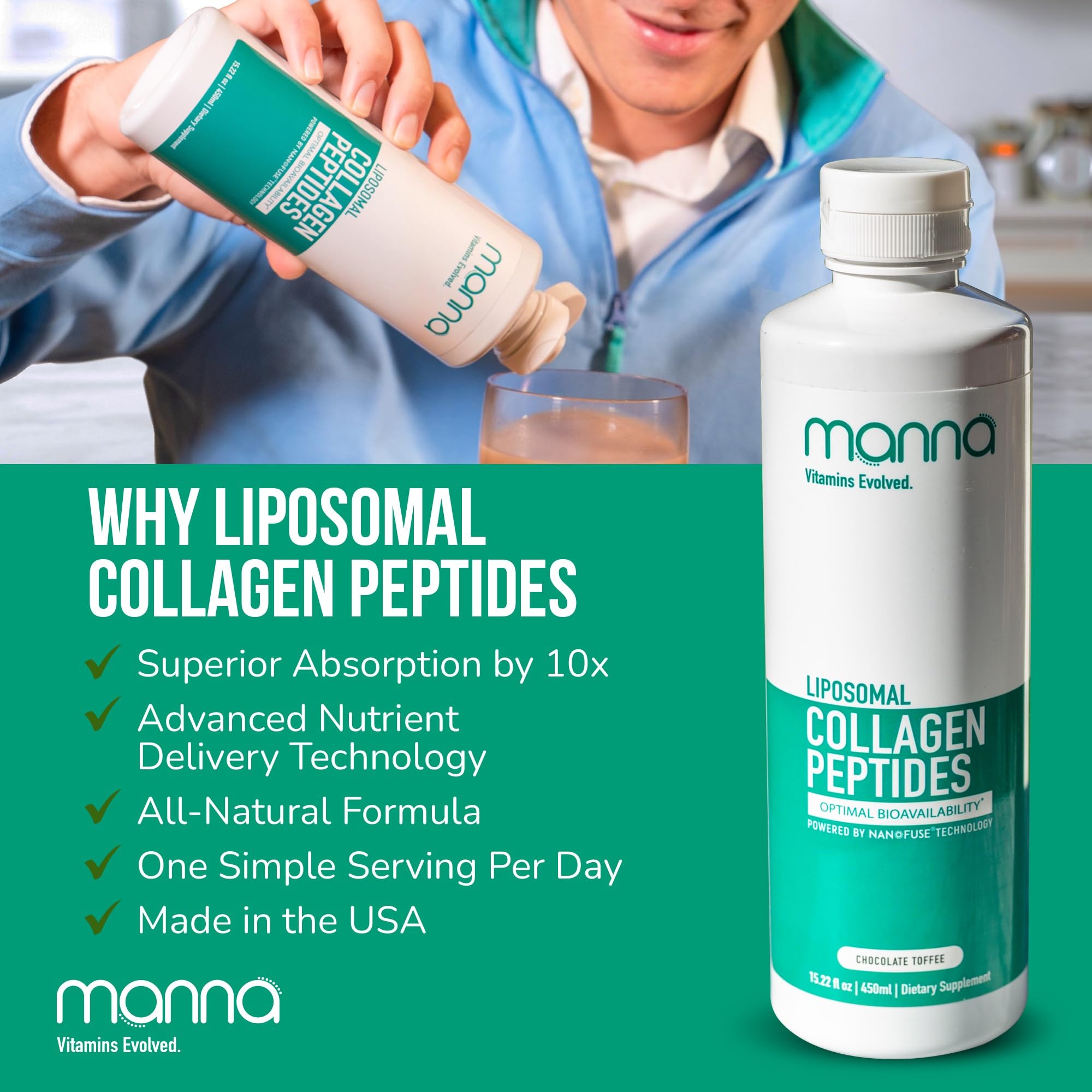 Manna Vitamins Evolved uso diario dosis precisa