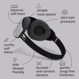 Confort para dormir de lado gracias al perfil bajo de Manta Sleep