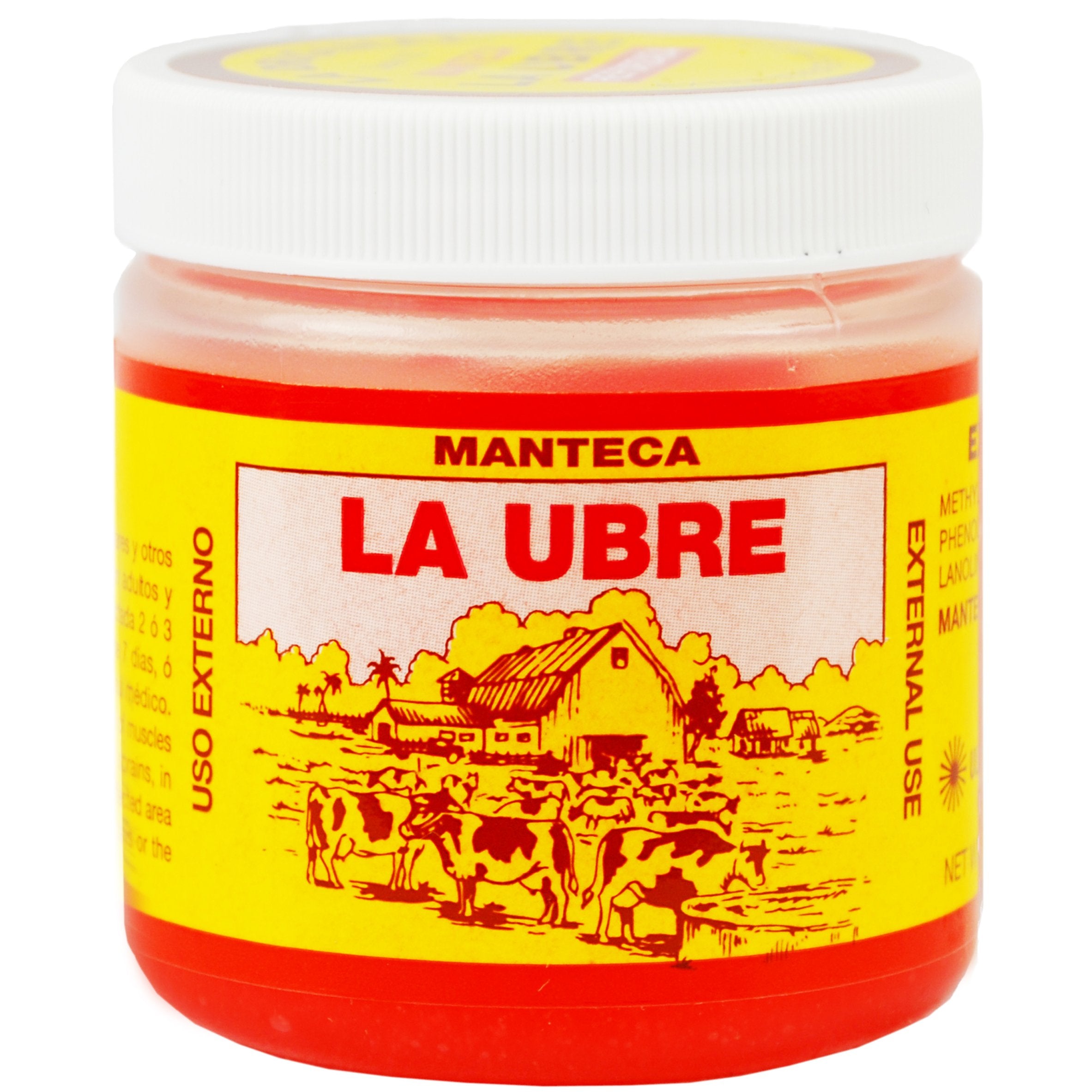 MANTECA UBRE ROJA ORIGINAL envase de 3 onzas para uso externo