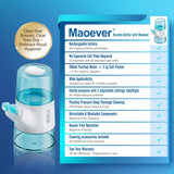 MAOEVER flujo ajustable con dos configuraciones para cómodo enjuague