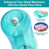 MAOEVER Neti Pot: 300 ml de capacidad para sesiones prolongadas.