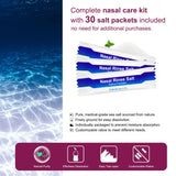 MAOEVER Neti Pot uso fácil con flujo por gravedad para irrigación nasal sin esfuerzo.
