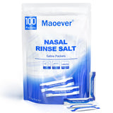 MAOEVER 100 sobres salinos en empaque individual para lavado nasal