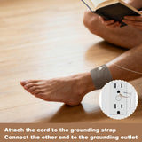Cable MAOOHON de 15 pies desenrollado, flexibilidad para ubicaciones diversas.