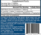 MAP Master Amino Acid Pattern, suplemento nutricional eficiente para entrenamiento y recuperación.