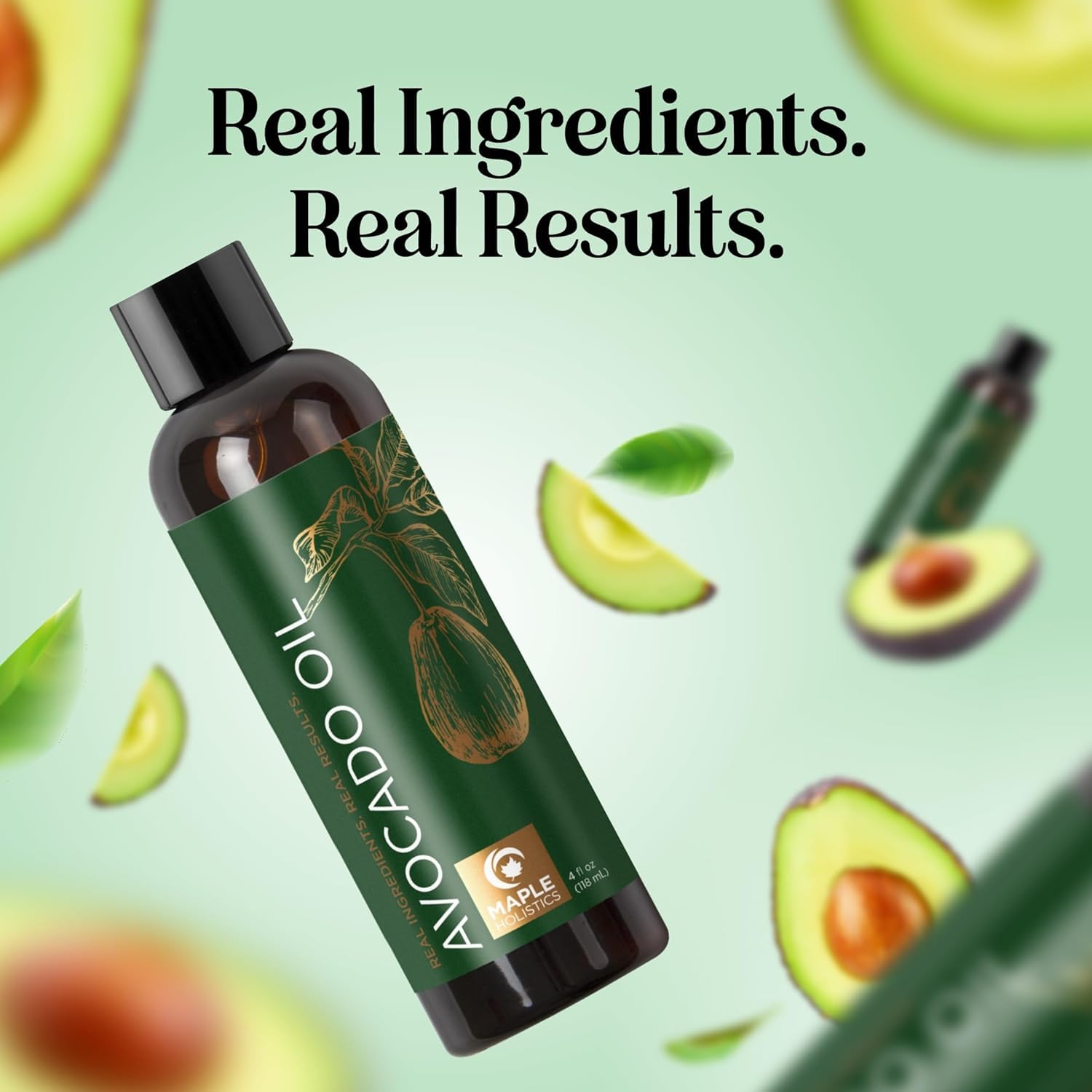 Maple Holistics Aceite de Aguacate en envase de 4oz, cómodo de usar