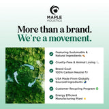 Maple Holistics Etiqueta vegana y cruelty-free del aceite