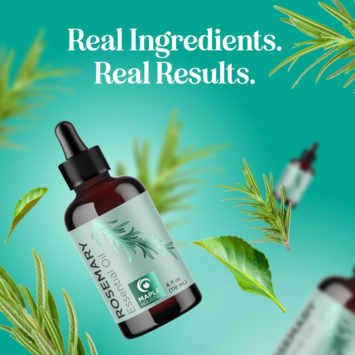 Romero Esencial puro Maple Holistics, versátil para diferentes usos.