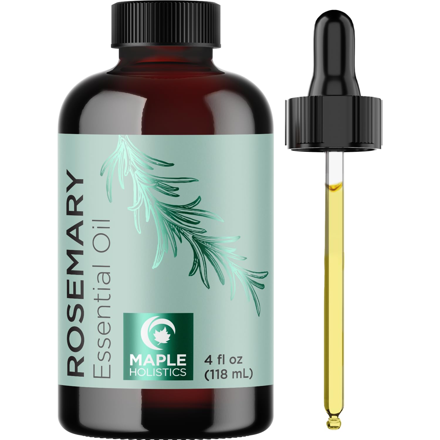 Masaje corporal con Romero Esencial Maple Holistics para relajación y renovación.