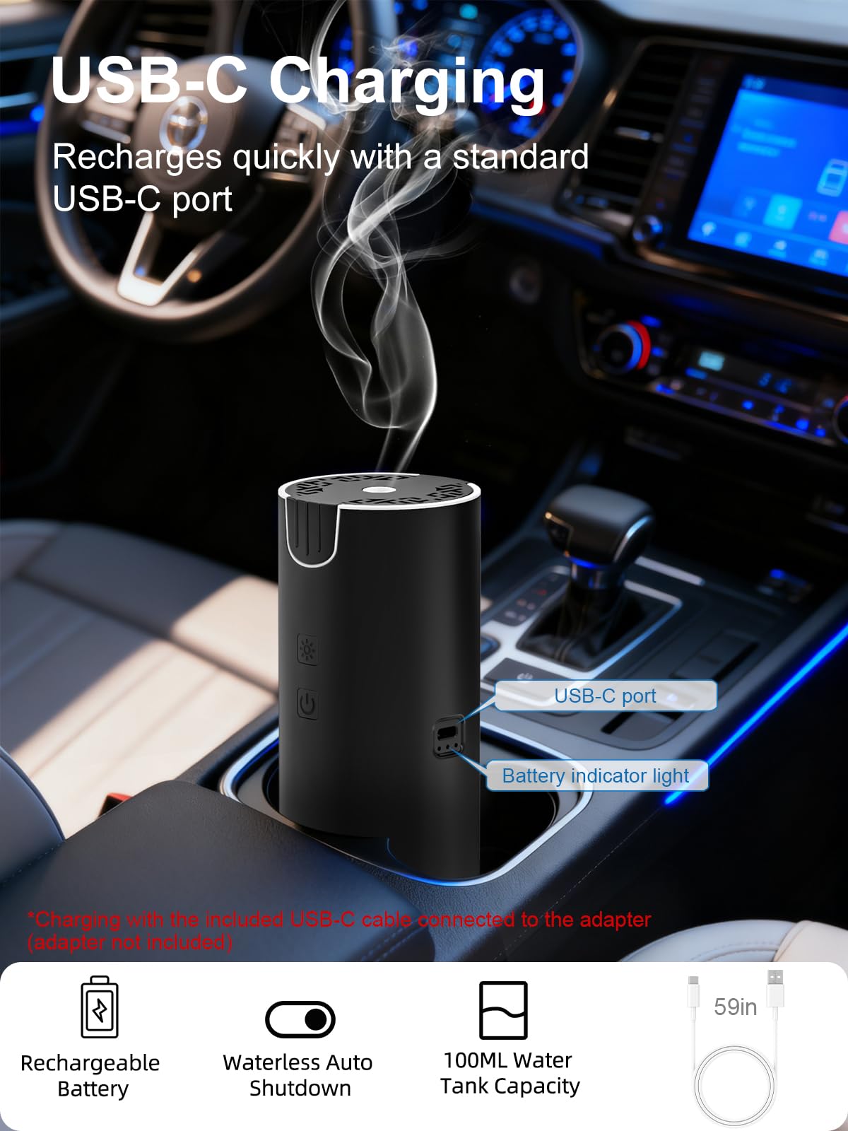 Marchred difusor coche sin cables para mayor libertad
