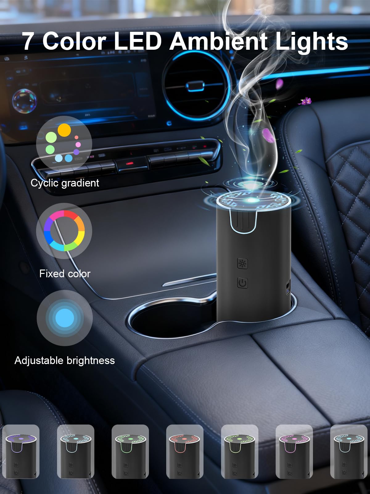 Marchred difusor coche con temporizadores de uso continuo o intermitente