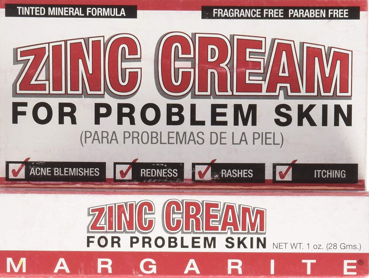 Margarite crema zinc para piel propensa a irritaciones, calma rojeces y manchas leves