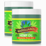 MARIGUANOL: botella de gel muscular enfriante para recuperación posentrenamiento.