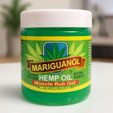 MARIGUANOL gel muscular, textura suave y no grasa, uso diario.
