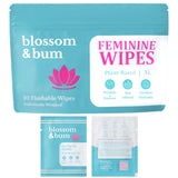 Mark and Lola's Blossom & Bum: toallitas femeninas desechables para limpieza suave