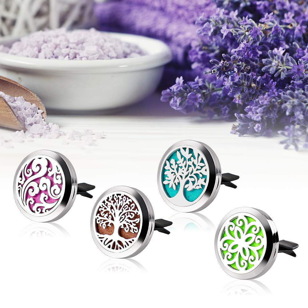 Maromalife difusor con clip para flor en coche, aroma fresco.