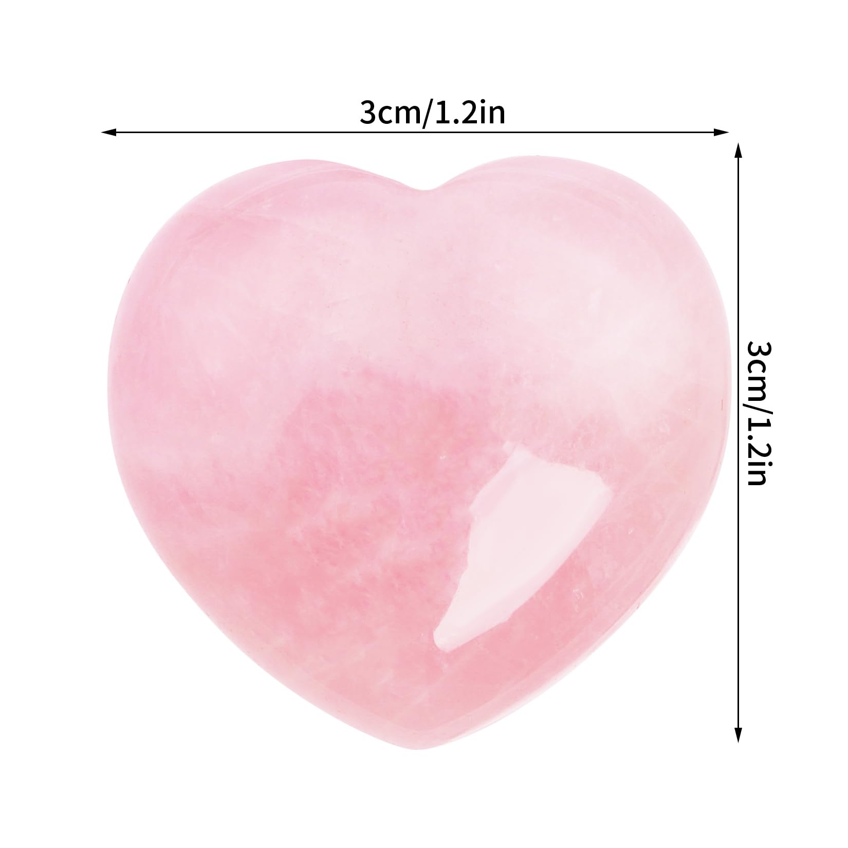 Marrywindix: corazón rosa compacto, perfecto para llevar en el bolsillo.