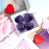 Marrywindix: detalle de amatista pulida en forma de corazón para colección.