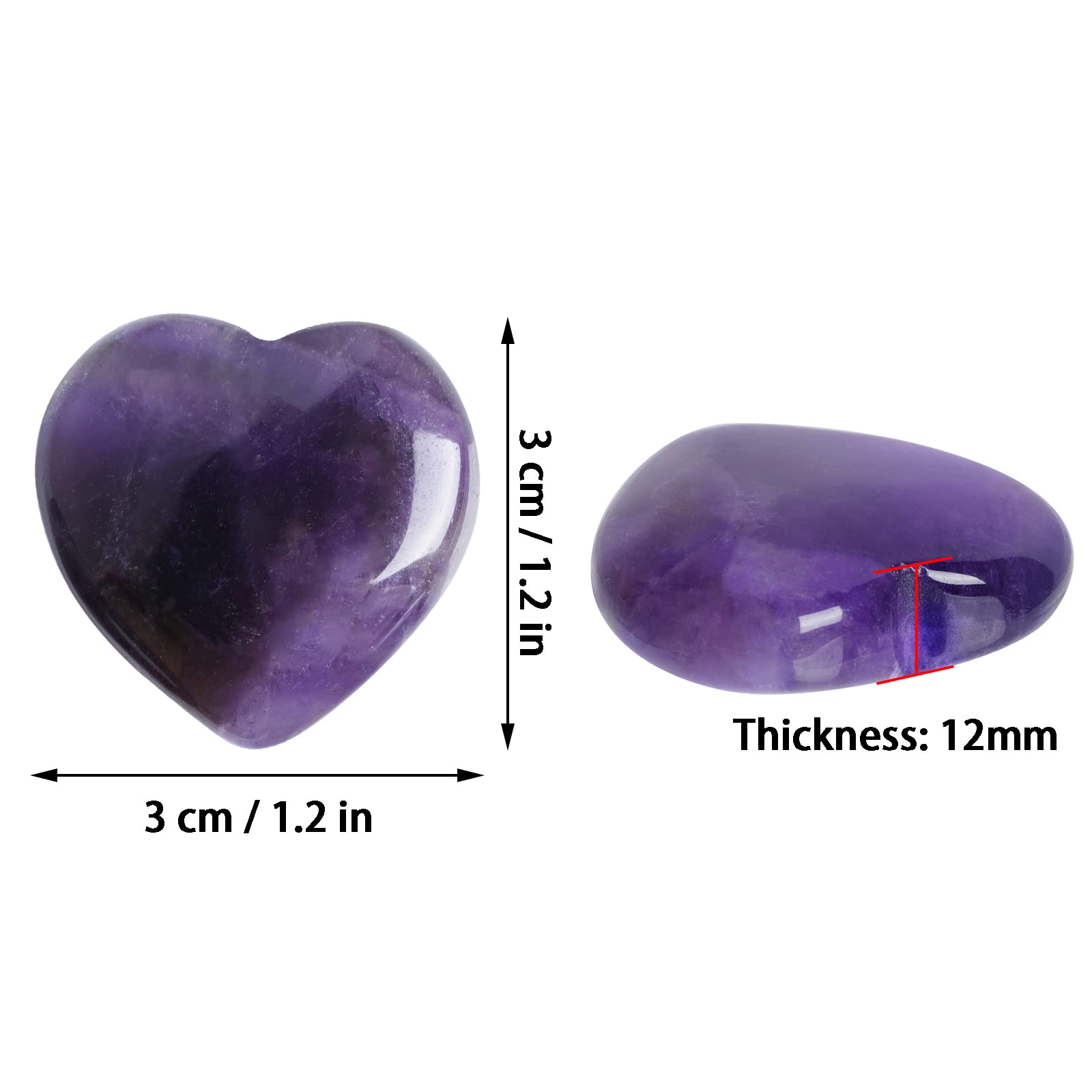 Marrywindix: piedra palma amatista natural para concentración y equilibrio diario.