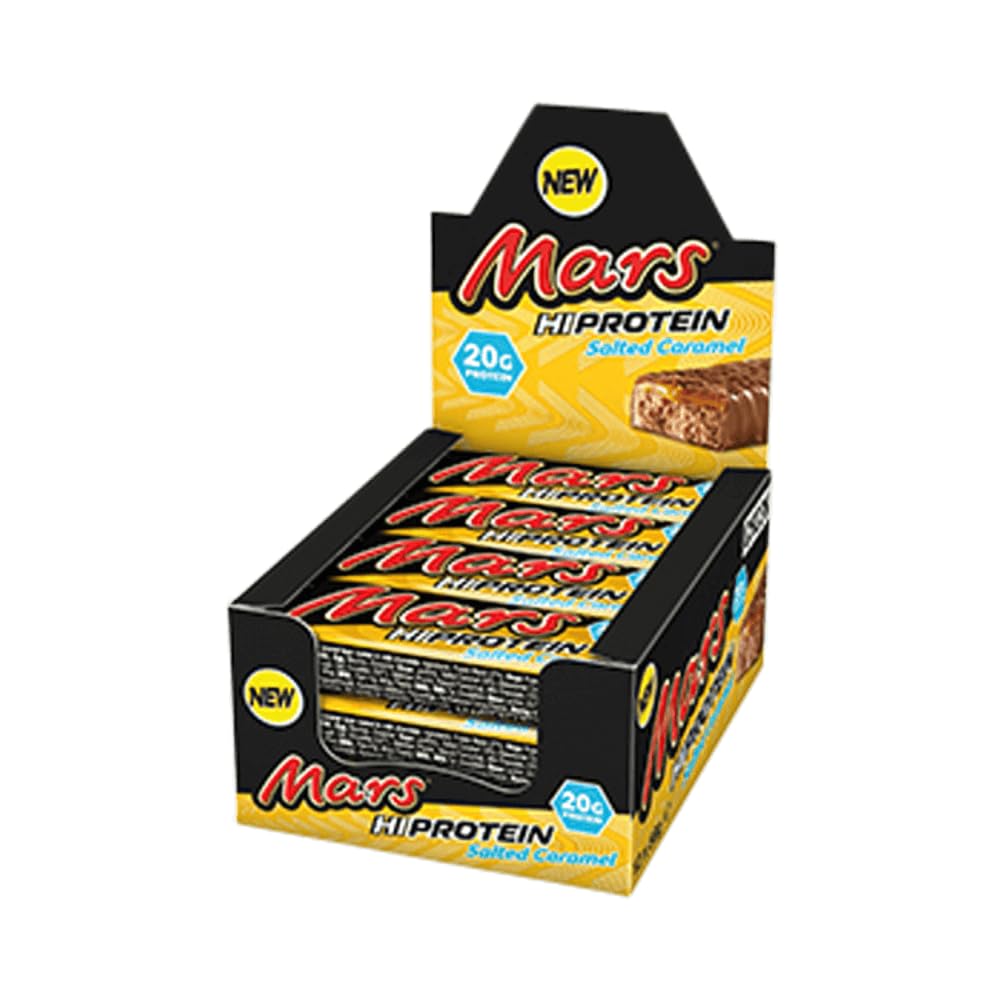 Mars Barra de Proteína Alta empaque colorido para snack rápido y satisfactorio.
