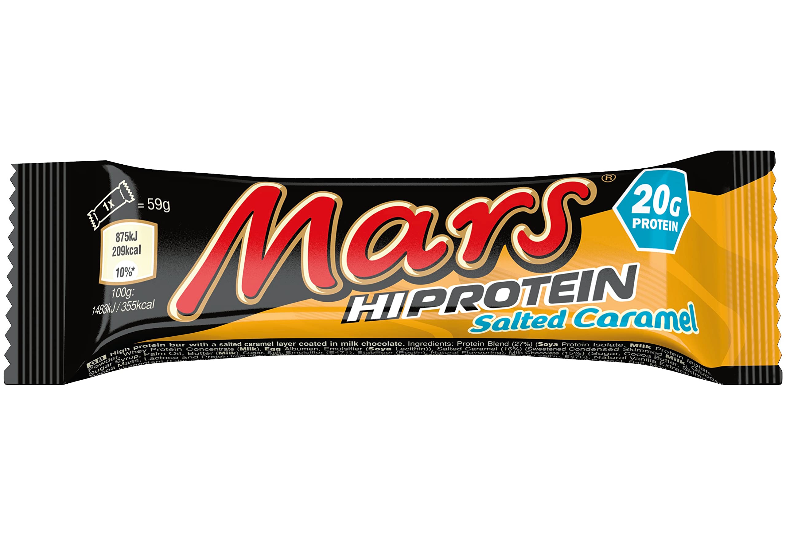 Mars Barra de Proteína Alta porciones de 59 g para energía diaria.