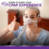 Durabilidad típica de 4-6 semanas con filtro CPAP Mars Wellness