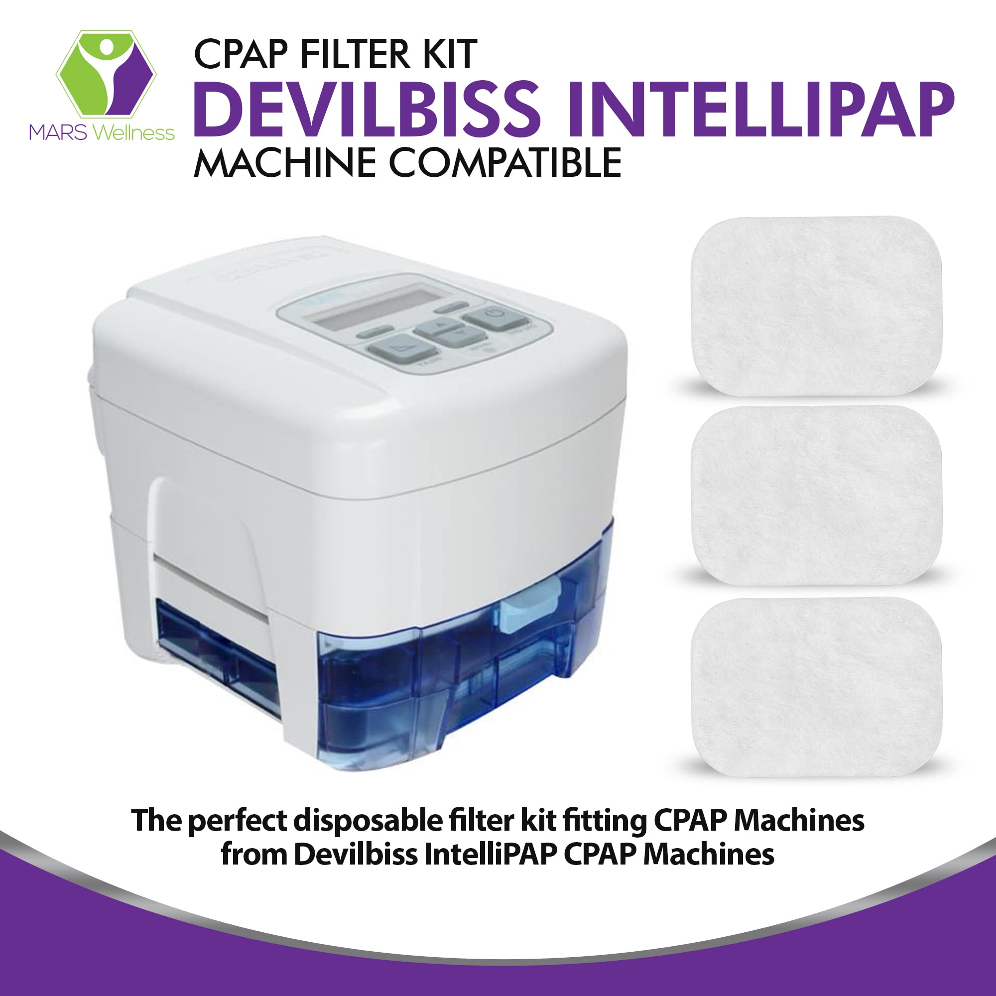 Mars Wellness: filtros compatibles con IntelliPAP para mantenimiento diario.