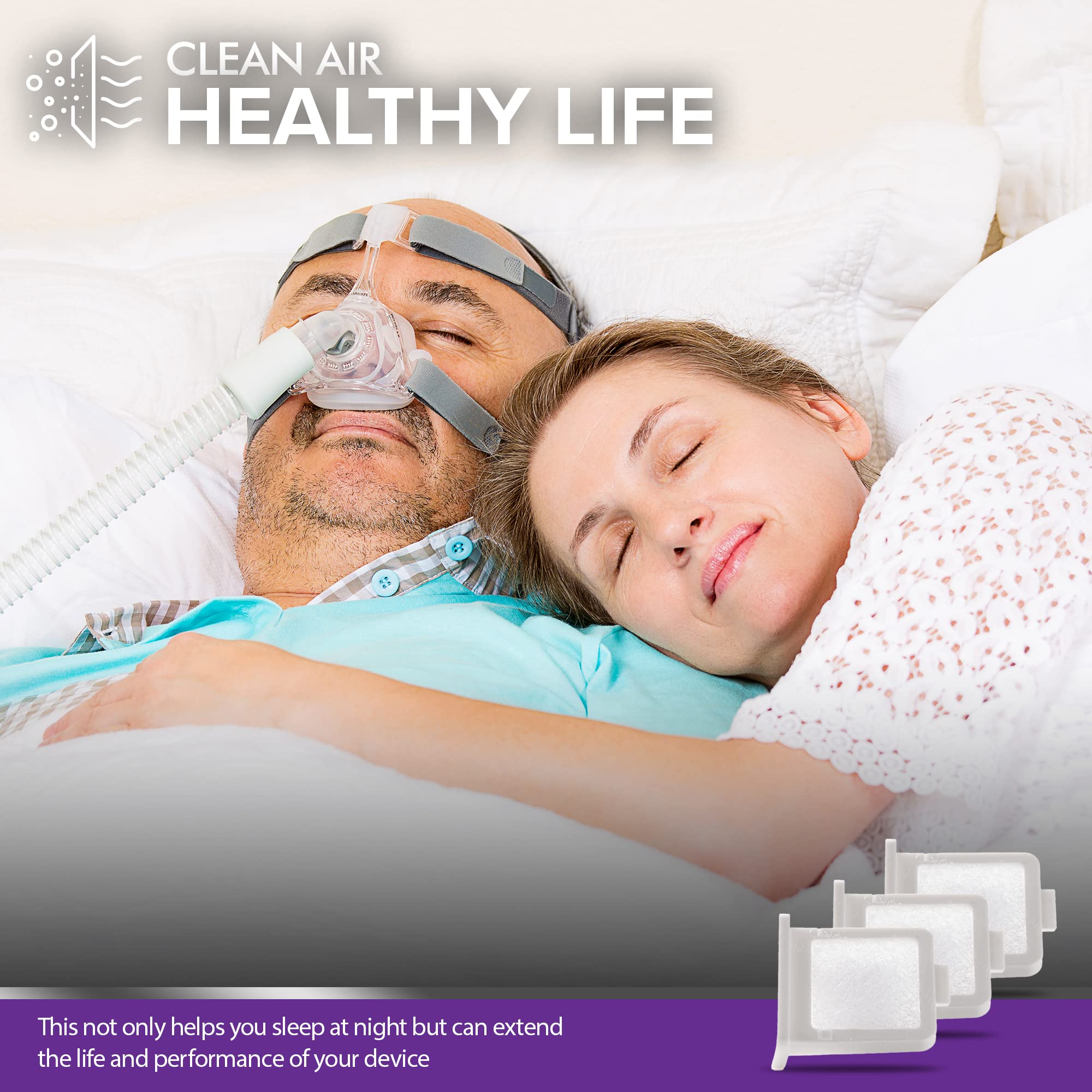 Mars Wellness filtro reutilizable mejora la durabilidad del CPAP.