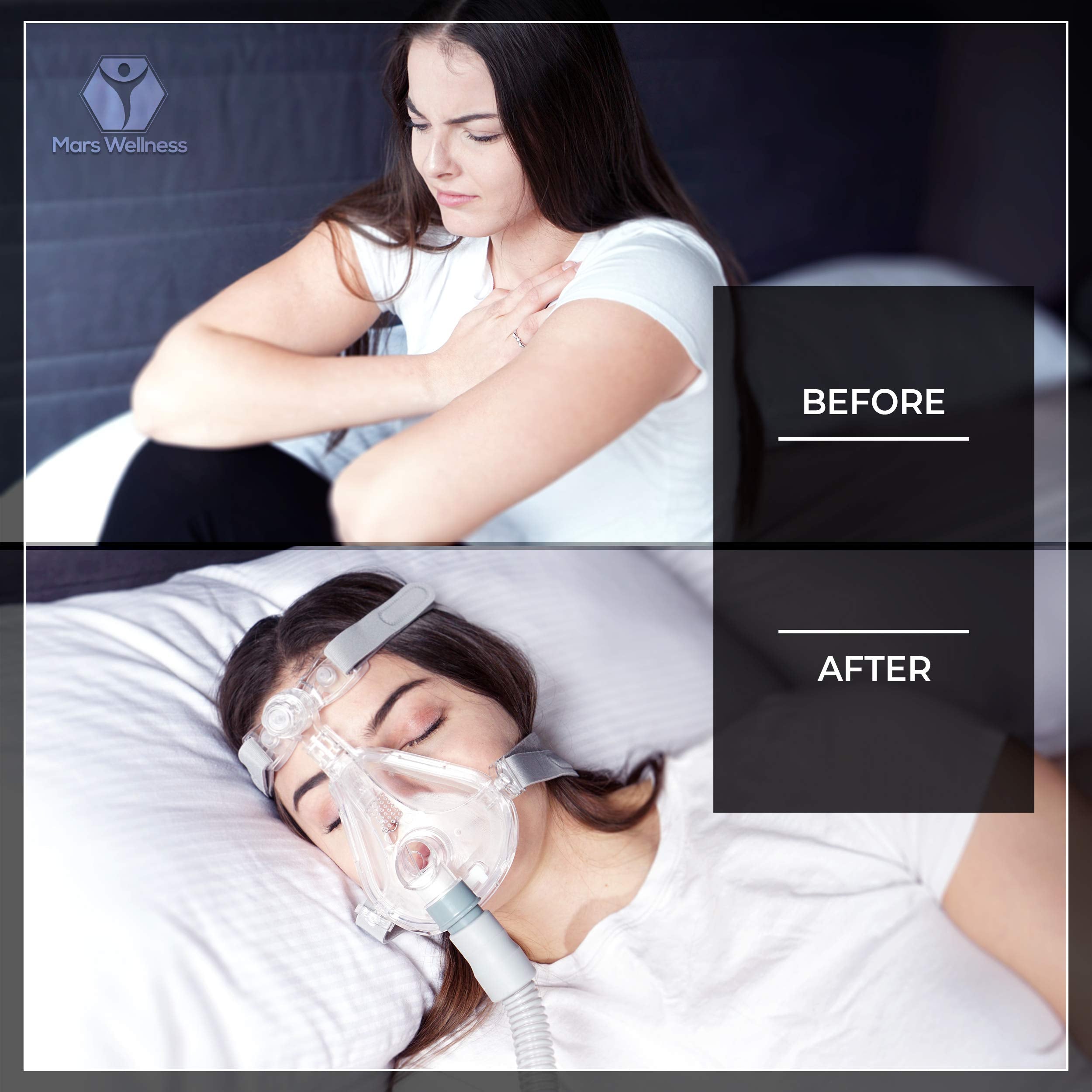 Mars Wellness manguera CPAP universal de 8 pies, compatible con la mayoría de máquinas