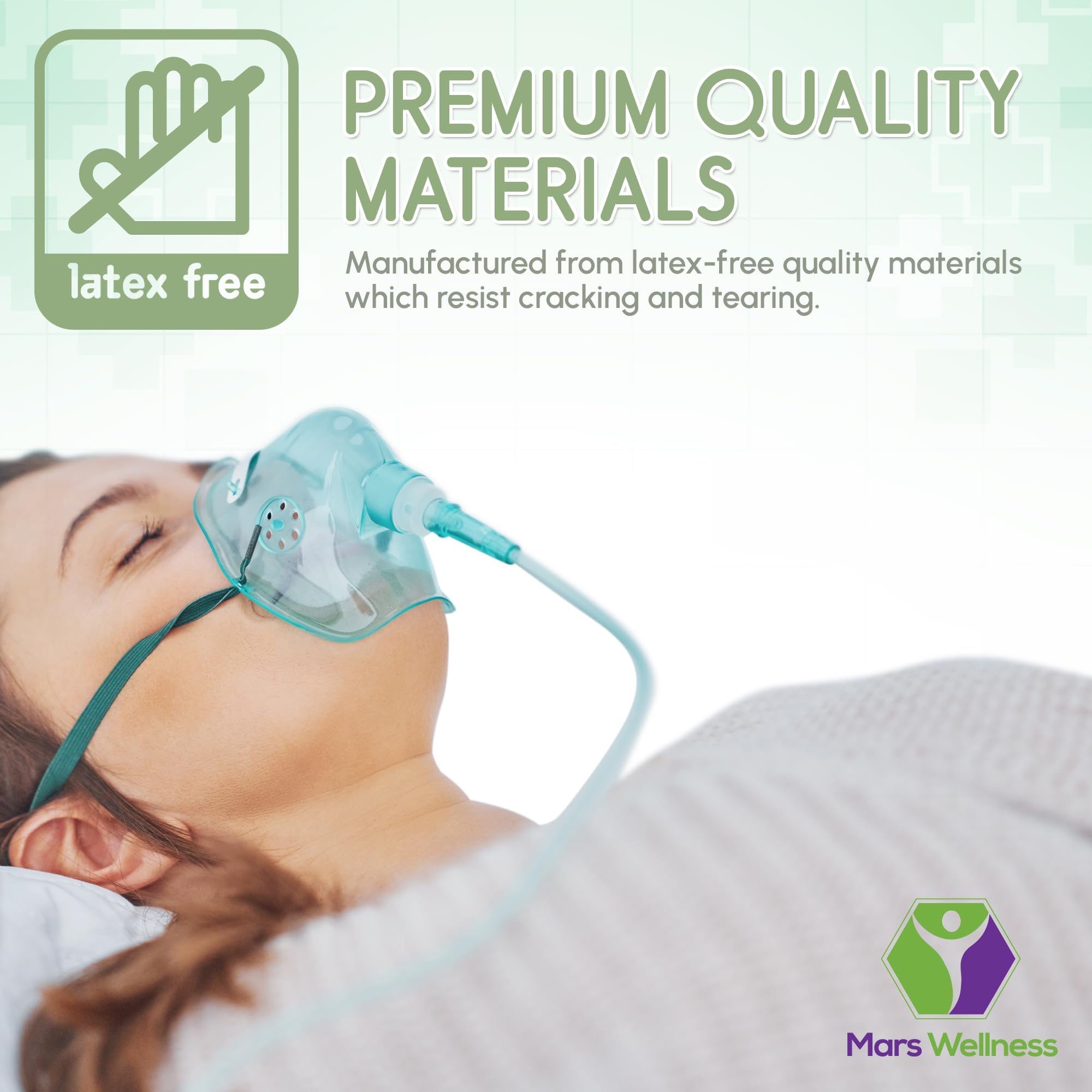 Mars Wellness tubo oxigeno universal, compatible con marcas principales de oxigenoterapia.