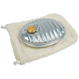 Maruka MY-600A, bolsa de agua caliente plateada para calor inmediato.