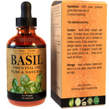 Mary Tylor Naturals Basil Aceite Esencial, notas aromáticas ligeras para uso diario.