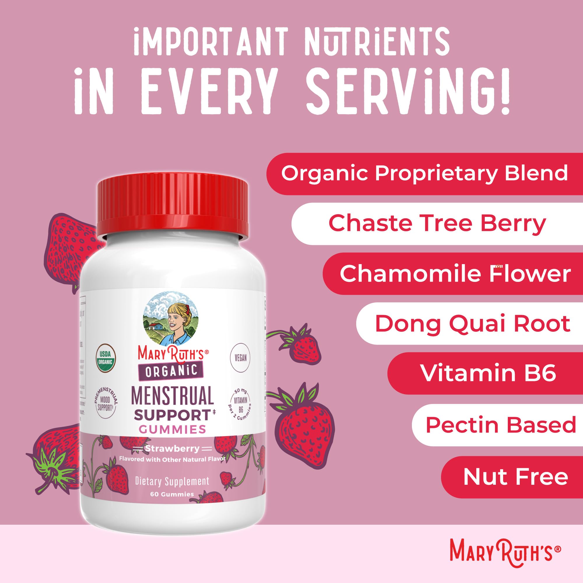 MaryRuth's gomitas orgánicas: sin lacteos aptas para dietas veganas.
