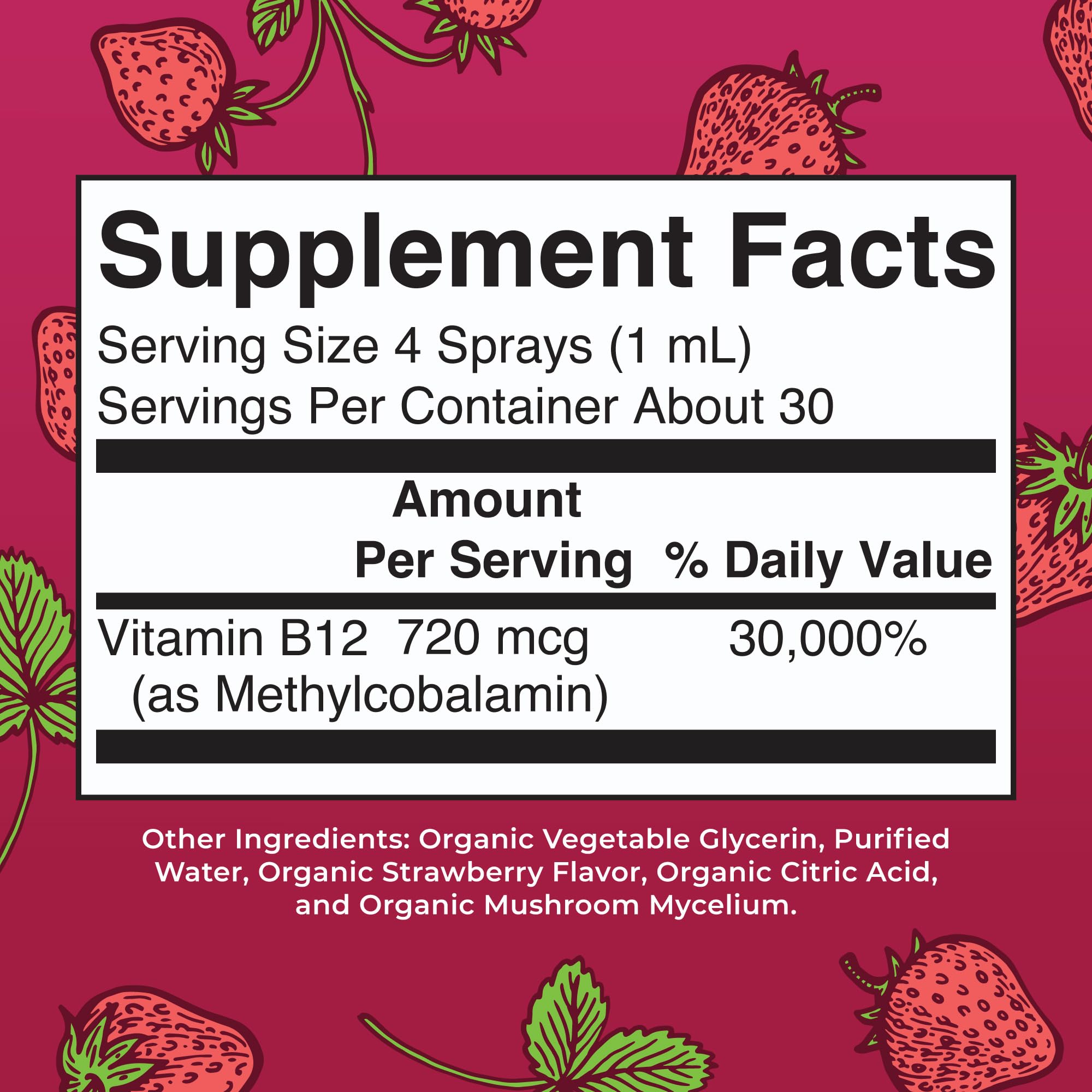 MaryRuth's B12 spray: aplicación rápida y fácil para empezar el día.