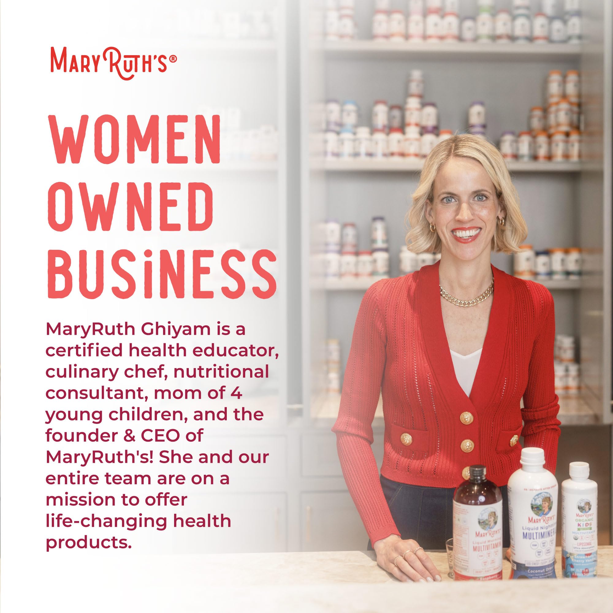 MaryRuth's B12 spray: libre de gluten, lácteos, soja y azúcar.