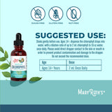 MaryRuth's Clorofila se diluye en agua para beber fácilmente.