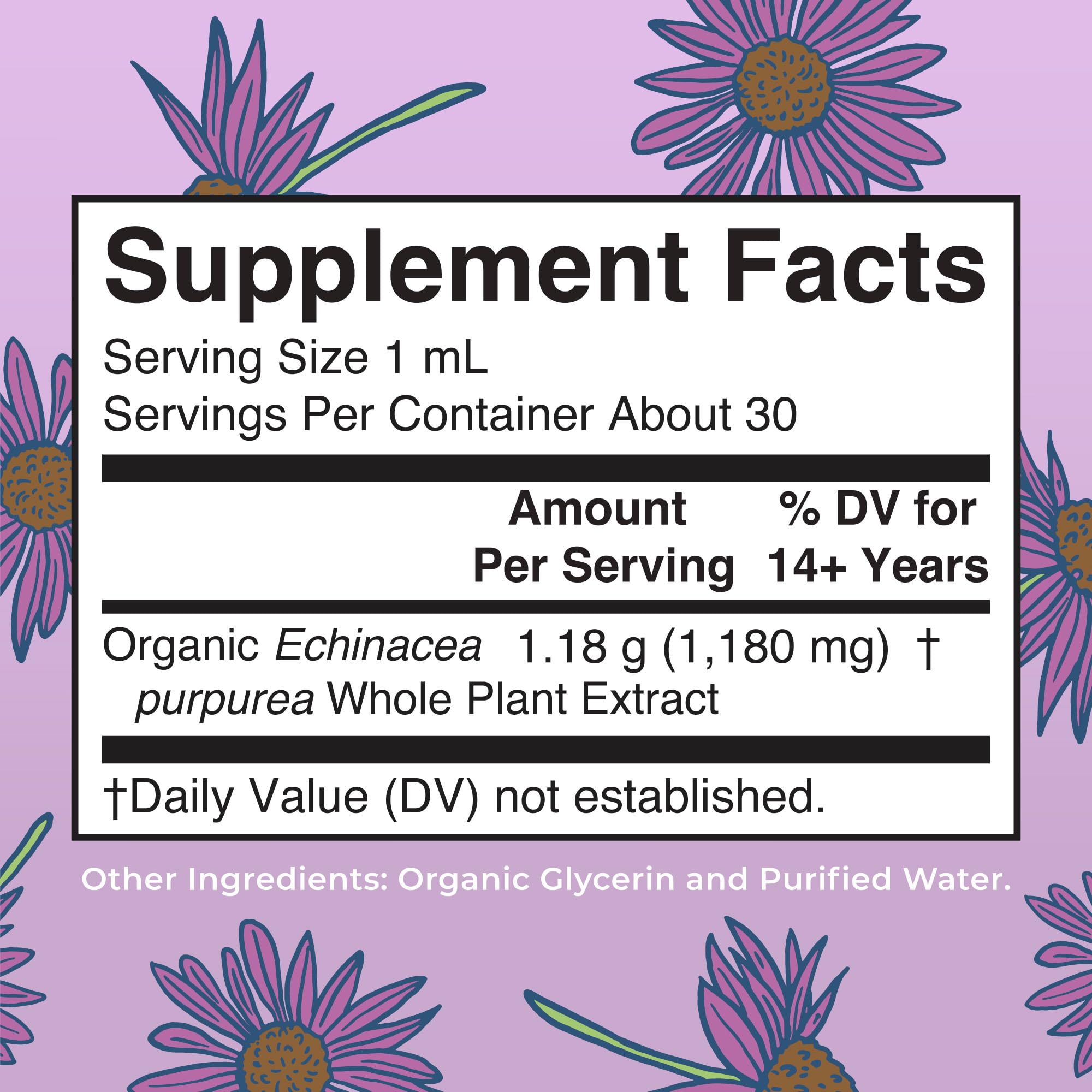 MaryRuth's Echinacea Purpurea, cuentagotas para dosificar con precisión.
