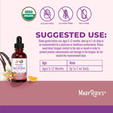 Etiqueta orgánica para bebé de MaryRuth's