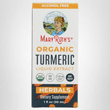 Formato líquido libre de alcohol MaryRuth's facilita dosis de cúrcuma.