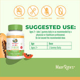 MaryRuth's Fiber Gummies sabor papaya, apoyo a la regularidad diaria.