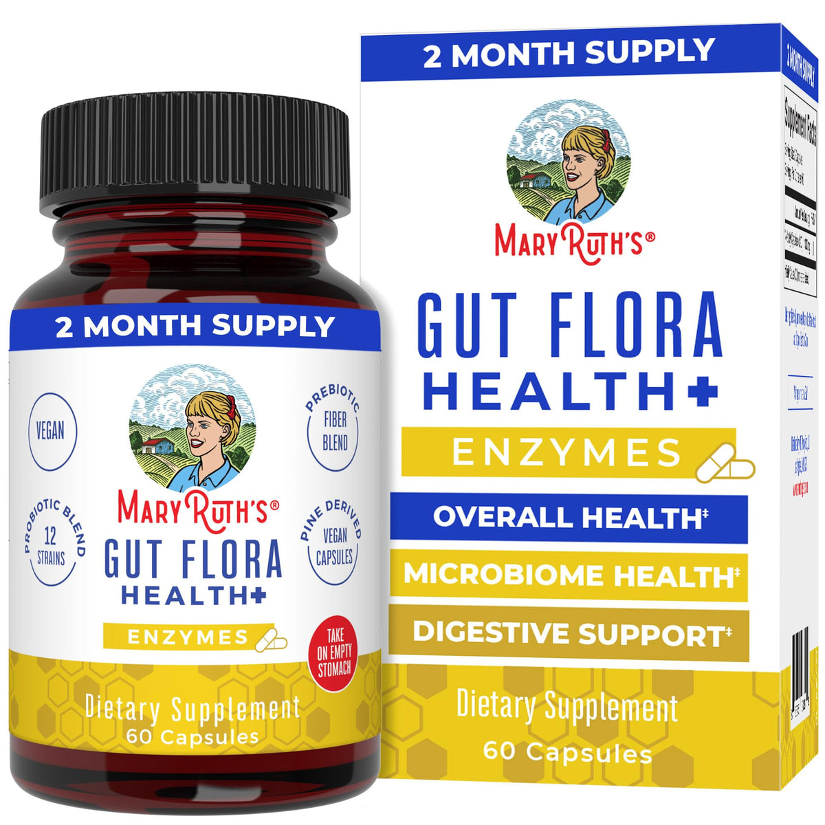 MaryRuth's flora intestinal en botella, apoyo digestivo diario.