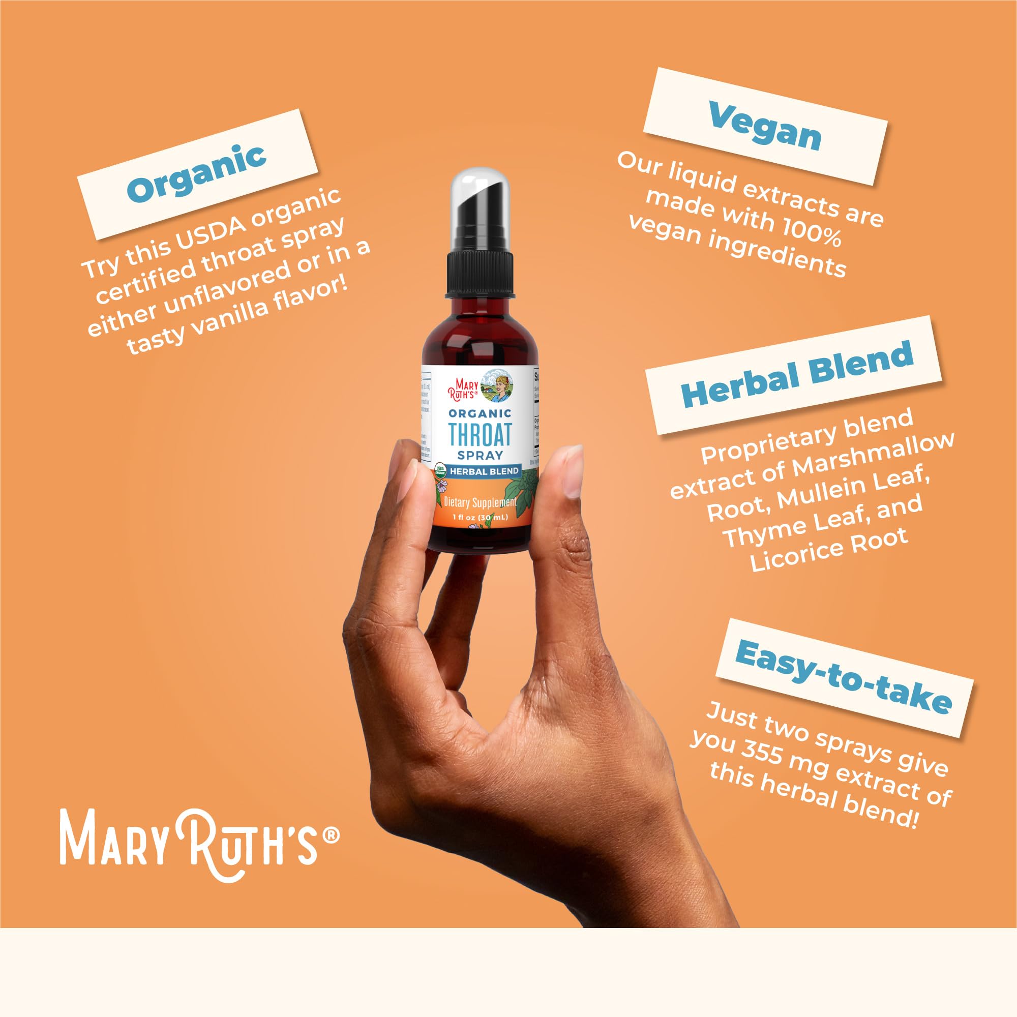 MARYRUTH'S spray certificado orgánico y vegano, opción consciente