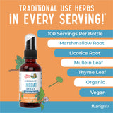 MARYRUTH'S spray con hojas de mullein, apoyo herbal suave
