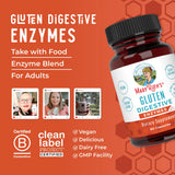 MaryRuth's Gluten Digestive Enzymes, ingredientes naturales y veganos.