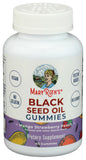Persona mostrando la toma diaria de MaryRuth's gomitas de aceite negro.