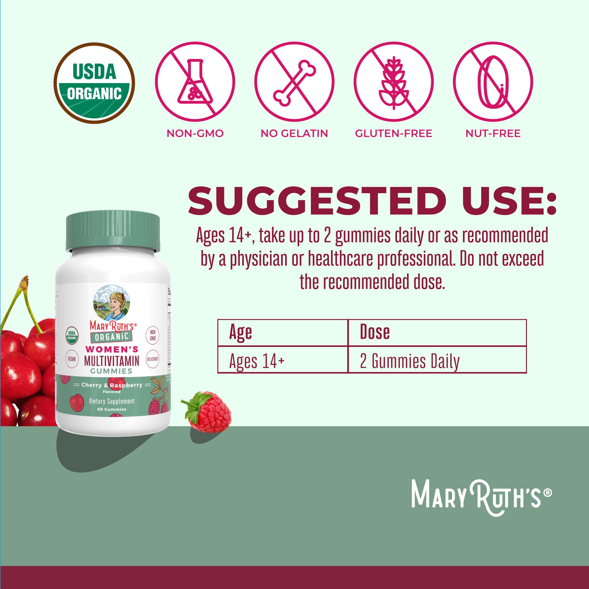 MARYRUTH'S gomitas de vitaminas D3 y C para apoyo suave del sistema inmunitario.