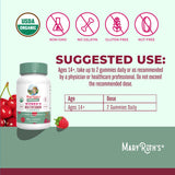 MARYRUTH'S gomitas de vitaminas D3 y C para apoyo suave del sistema inmunitario.